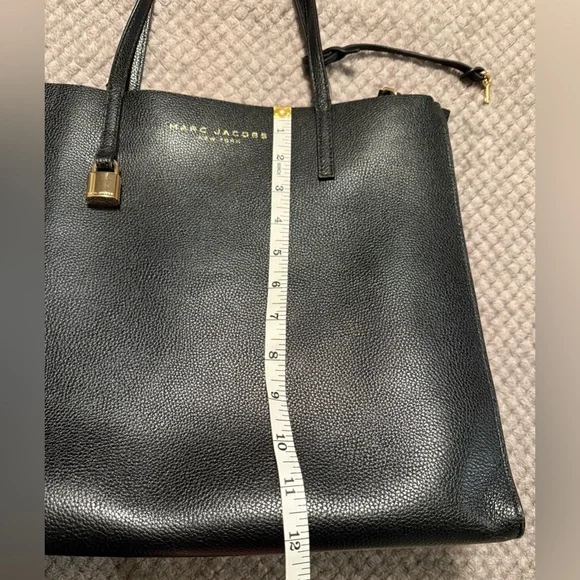 Marc Jacobs Black Tote with Gold Accents - Picture 3 of 8